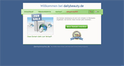 Desktop Screenshot of dailybeauty.de